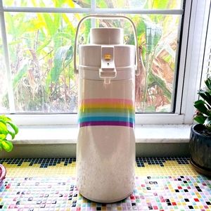 Vintage Phoenix Brand Rainbow Pump Thermos